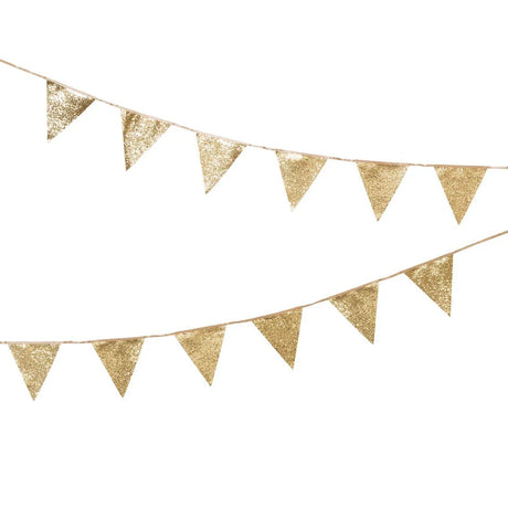 Gold Glitter Bunting