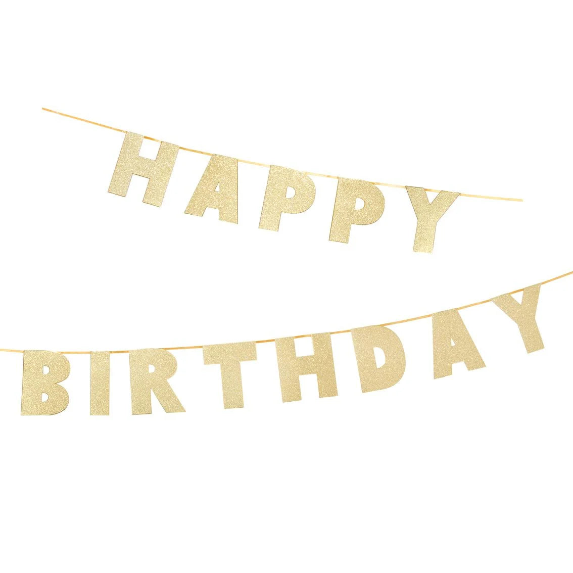 Luxe Gold Happy Birthday Garland