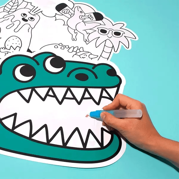 Magic Water Color Placemat - Dinosaur