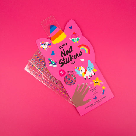 Combo Set Face, Earrings & Nail Stickers - Lily Flower