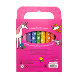 Coloring Book and Crayon Set - Unicorn Pals - Set of 9 Crayons