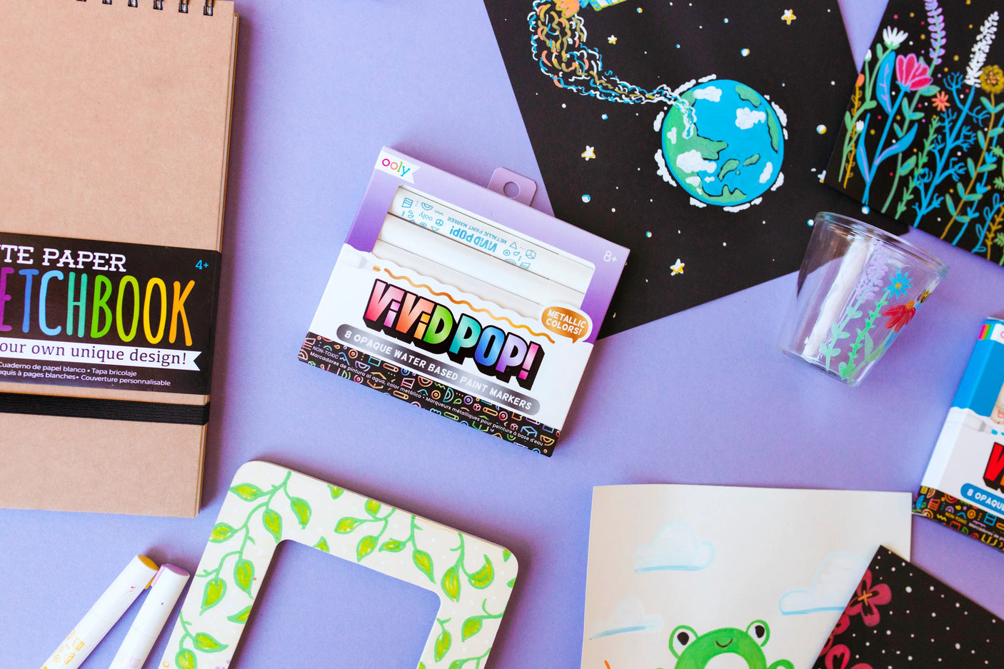 Metallic Colors Vivid Pop Opaque Water Based Markers
