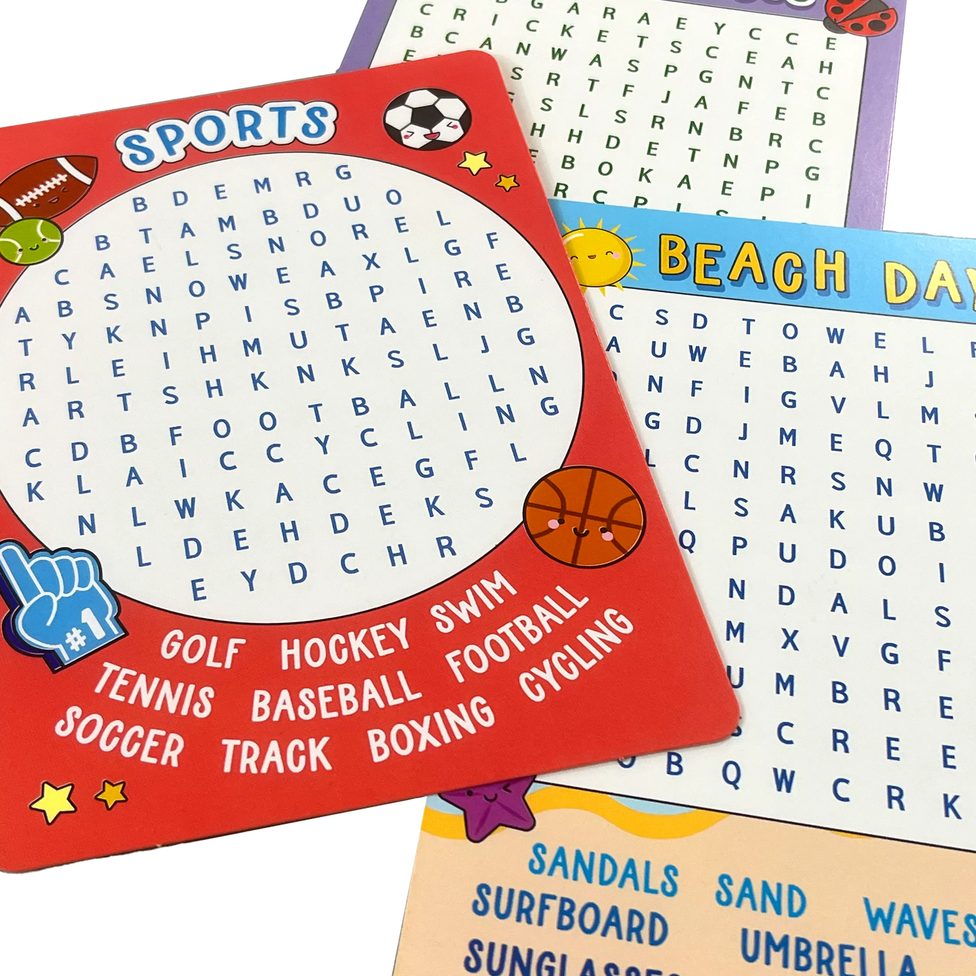 Word Search Activity Cards