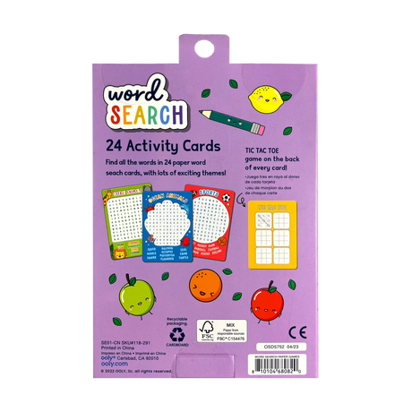 Word Search Activity Cards