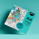 Set of Giant Poster Atlas with 16 Ultra Washable Markers