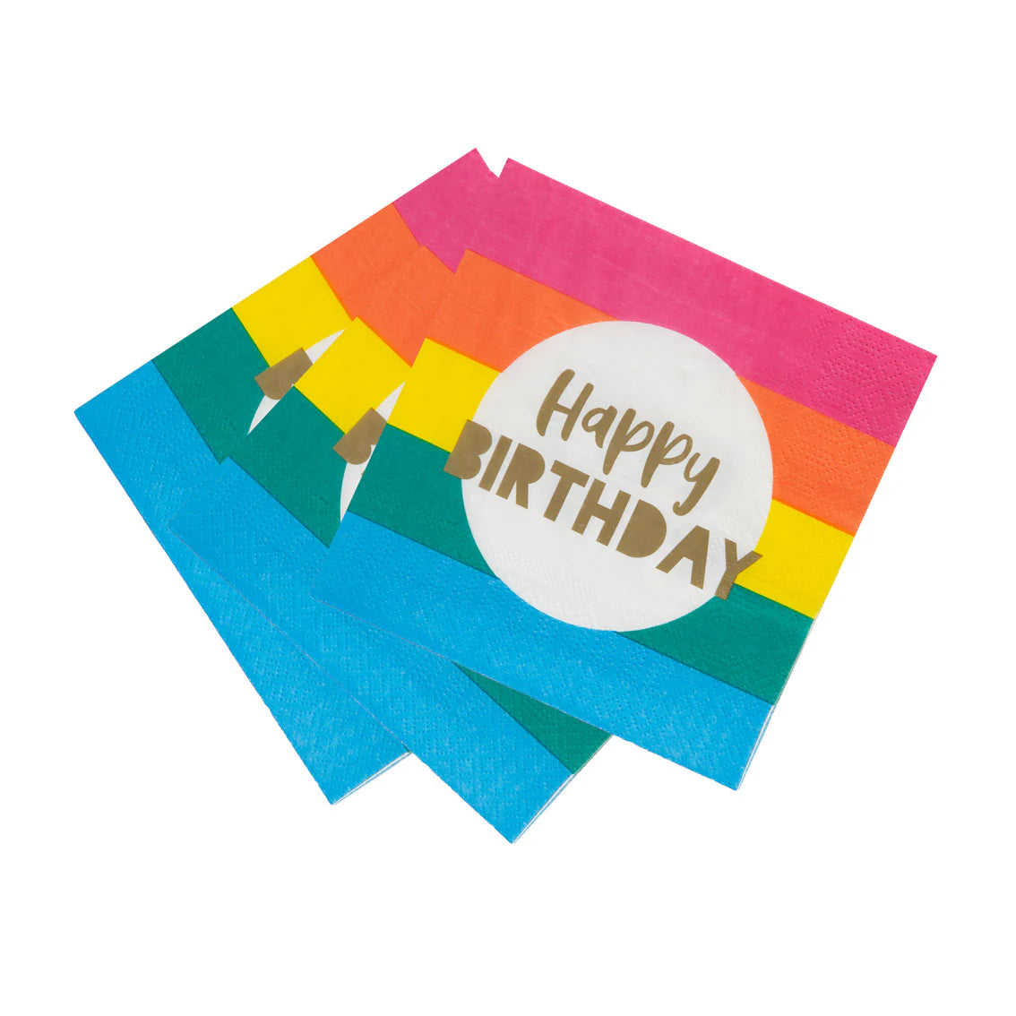 Rainbow 'Happy Birthday" Napkins