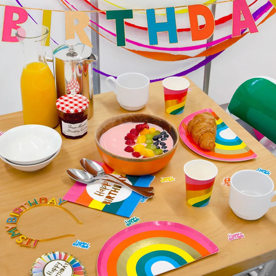 Rainbow 'Happy Birthday" Napkins