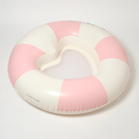 Luxe Tube Pool Ring Stole My Heart Pink Stripe