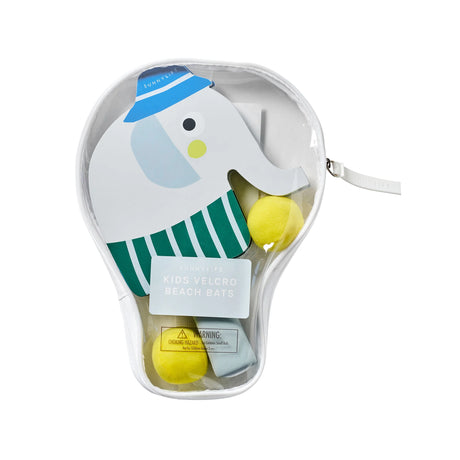 Kids Velcro Beach Bats - Eli The Elephant