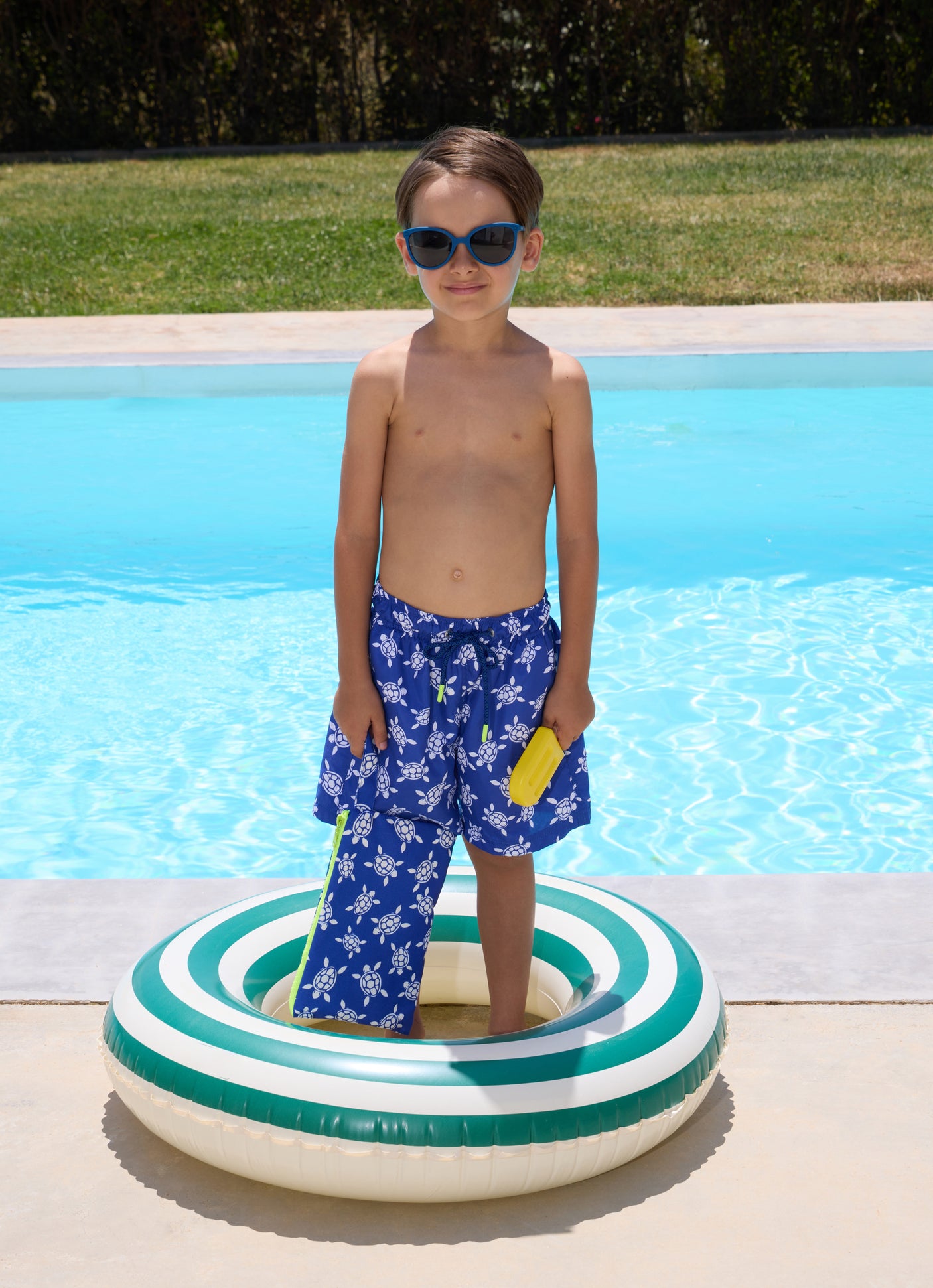 Boy's Swimshorts - White Caretta