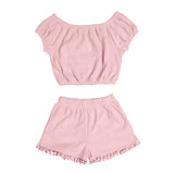 Girl's Terry Set -  Blush