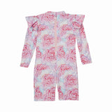 Girl's Bodysuit Long Sleeve - Rose