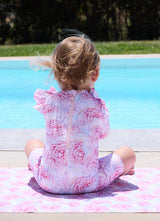 Girl's Bodysuit Long Sleeve - Rose