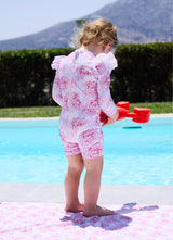 Girl's Bodysuit Long Sleeve - Rose