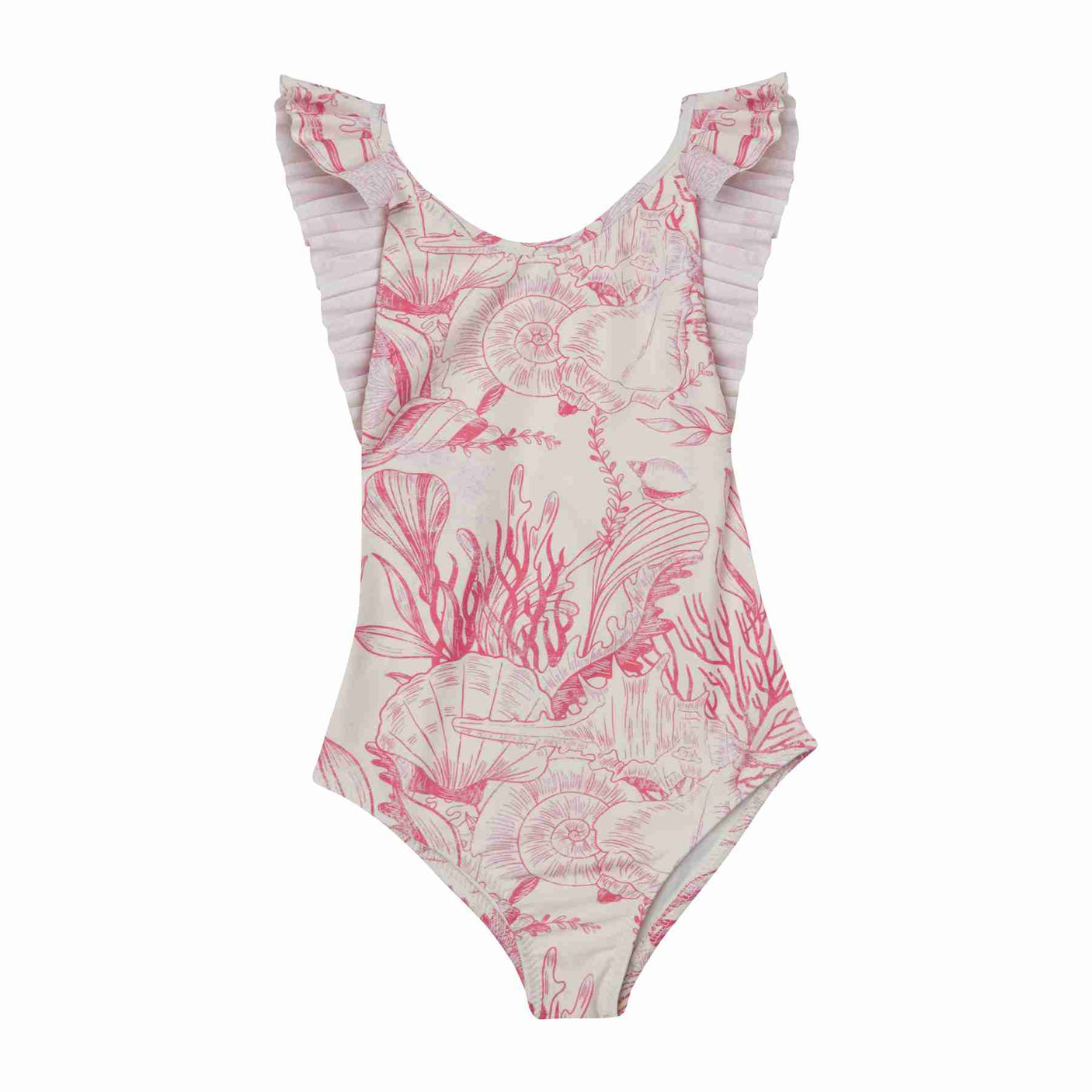 One Piece Pleated Swimsuit - Thalassa Pink