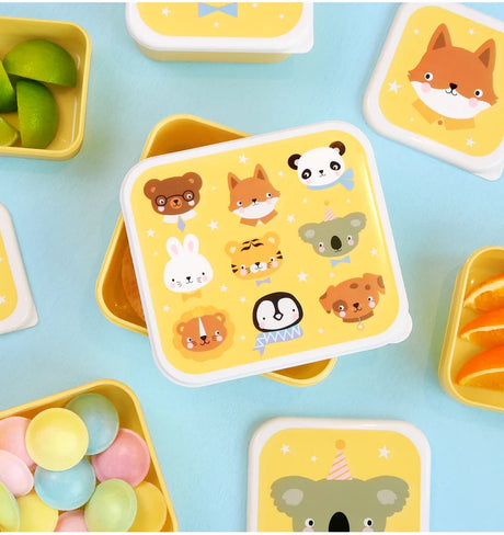 Lunch & Snack Box Set - Animal friends