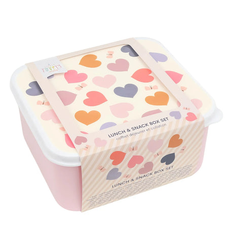 Lunch & Snack Box Set - Hearts