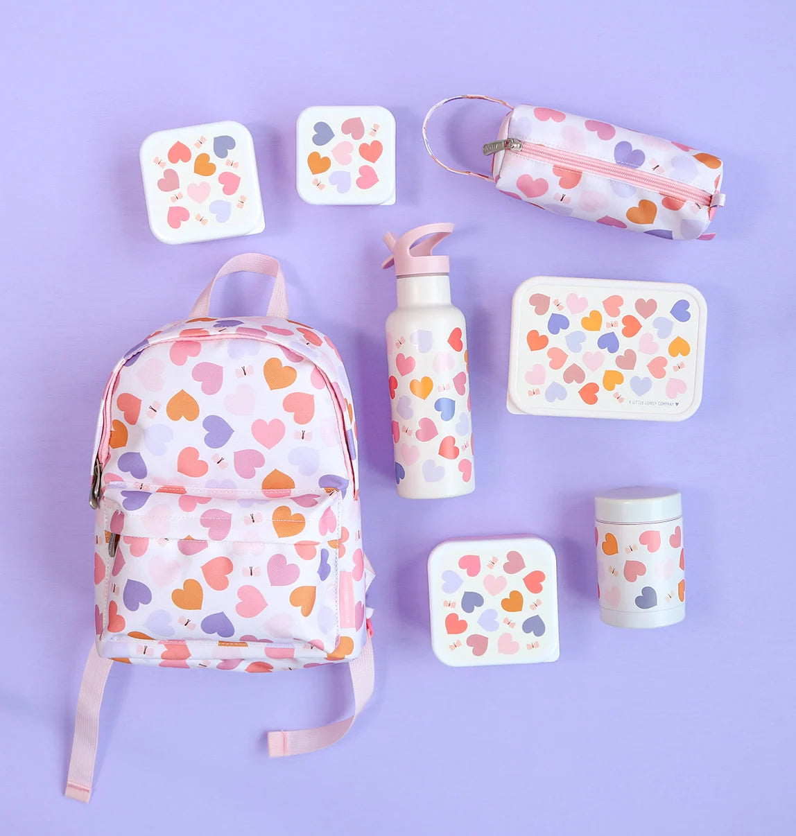 Lunch & Snack Box Set - Hearts