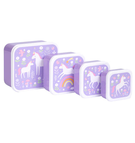 Lunch and Snack Box Set - Unicorn Dreams