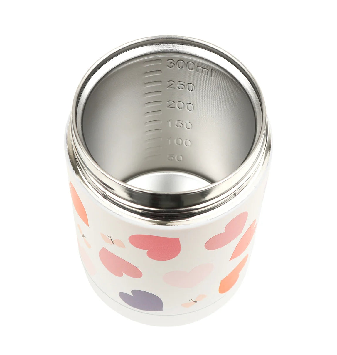 Double Wall Insulated Food Jar - 300ml - Hearts