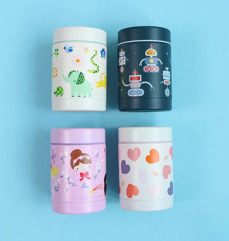 Double Wall Insulated Food Jar - 300ml - Hearts