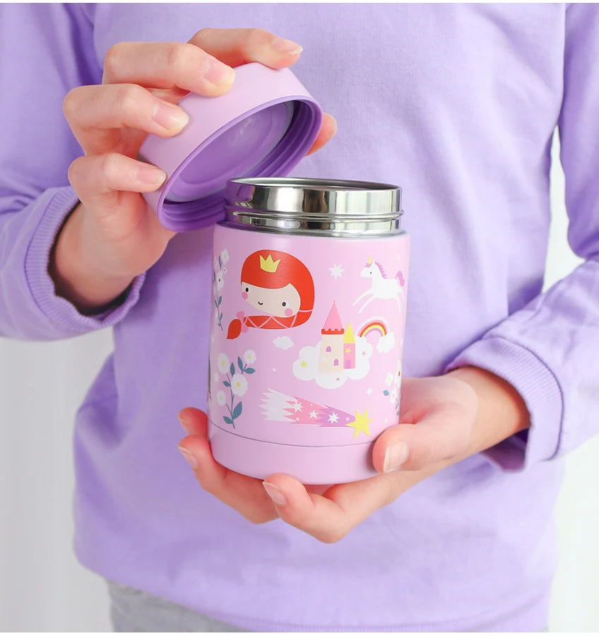Double Wall Insulated Food Jar - 300ml - Princesses