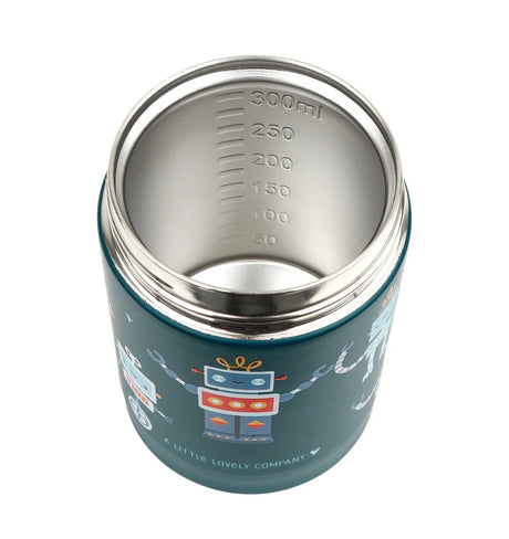 Double Wall Insulated Food Jar - 300ml - Robots