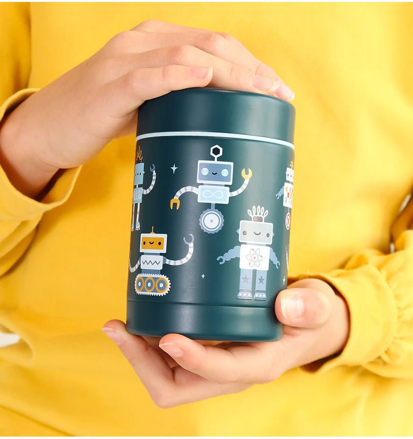 Double Wall Insulated Food Jar - 300ml - Robots