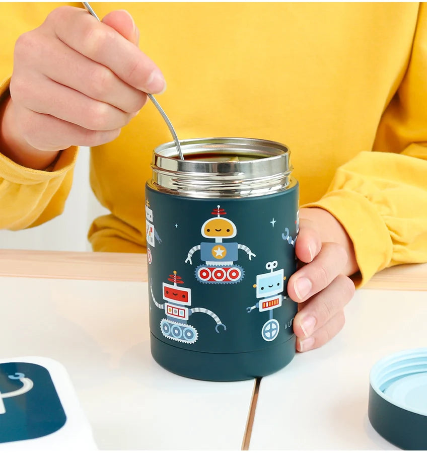 Double Wall Insulated Food Jar - 300ml - Robots