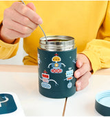 Double Wall Insulated Food Jar - 300ml - Robots