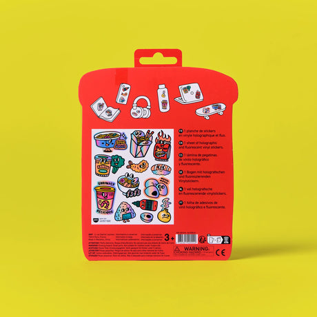 Combo Set Sticker by Number NoteBook Street  & 2 Fabulous Stickers - Noodle & Music