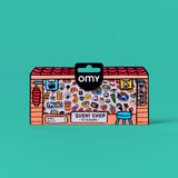 Combo Set Sticker by Number NoteBook Street  & 2 Fabulous Stickers - Sushi & Gaming