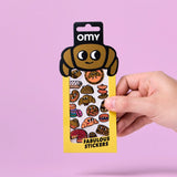 Combo Set Sticker Activity Book Dino & 2 Fabulous Stickers - Food & Croissant