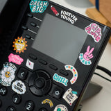 Combo Set Sticker by Number NoteBook Bubble Tea & 2 Fabulous Stickers - Milk & Messages