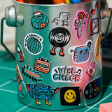 Combo Set Sticker by Number NoteBook Street  & 2 Fabulous Stickers - Noodle & Music