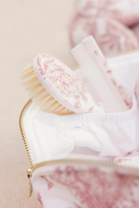 Brush & Comb Toile de Jouy Pink