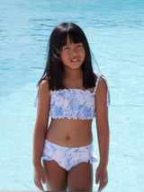 Girl's High Waist Bikini - Thalassa Blue