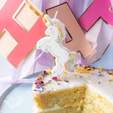 We Heart Unicorns Cake Statement Candle