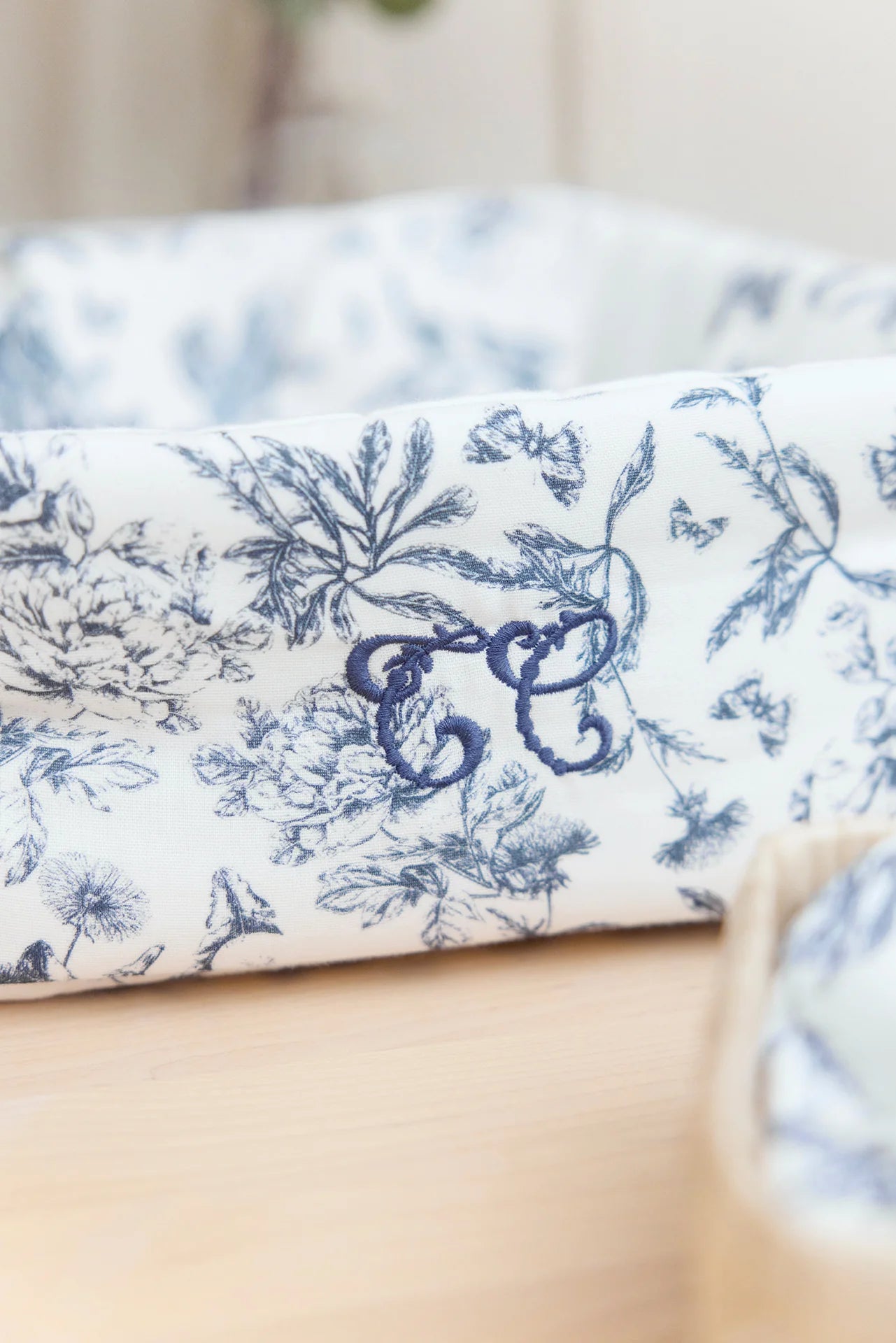 Basket Toile de Jouy Blue