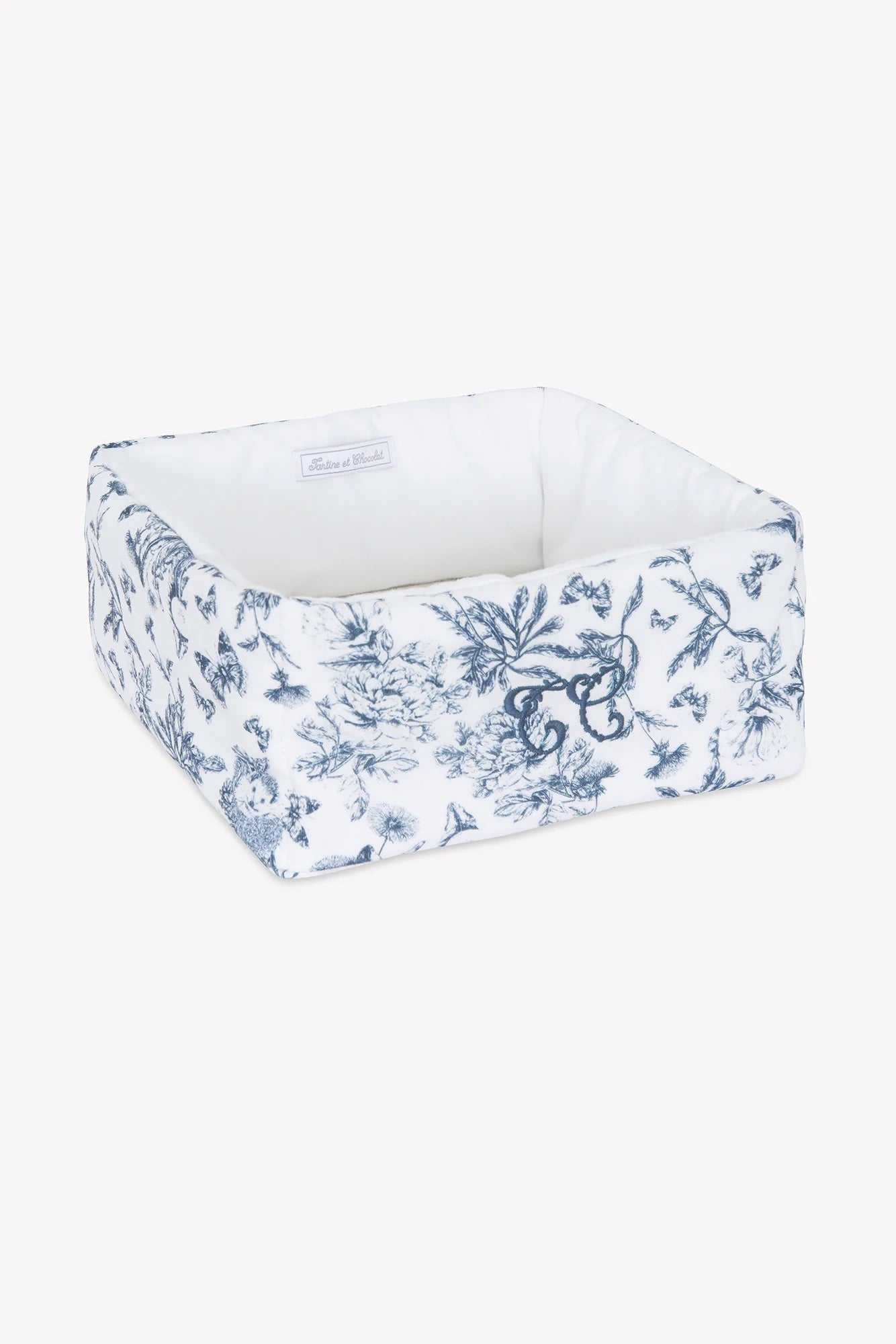 Basket Toile de Jouy Blue