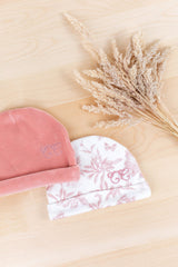 Beanie Toile de Jouy Pink