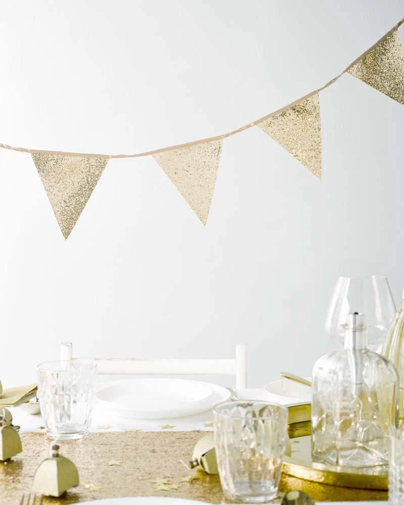 Gold Glitter Bunting