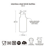 Stainless Steel Drink Bottle (350Ml) - Princesses