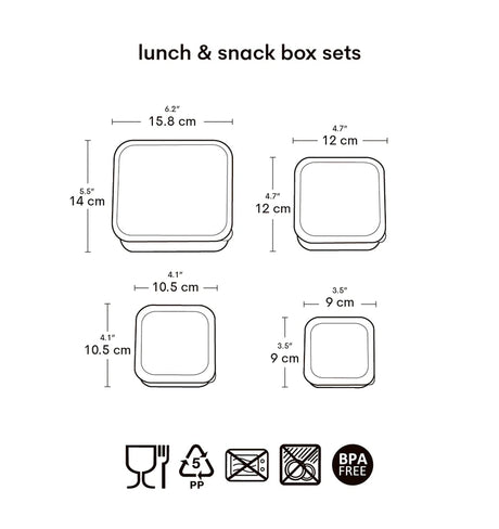 Lunch & Snack Box Set - Princesses