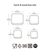 Lunch & Snack Box Set - Hearts