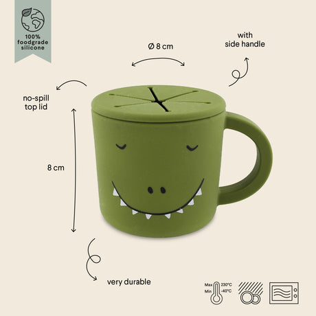 Silicone snack cup - Mr. Dinosaur