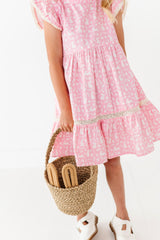 Ruffle Dress - Spring Medley Pink