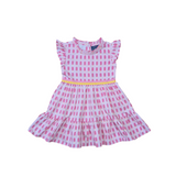 Ruffle Dress - Pink Popsicles