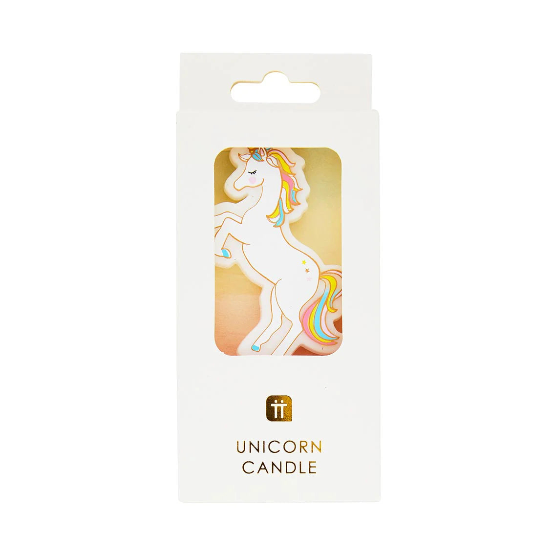 We Heart Unicorns Cake Statement Candle