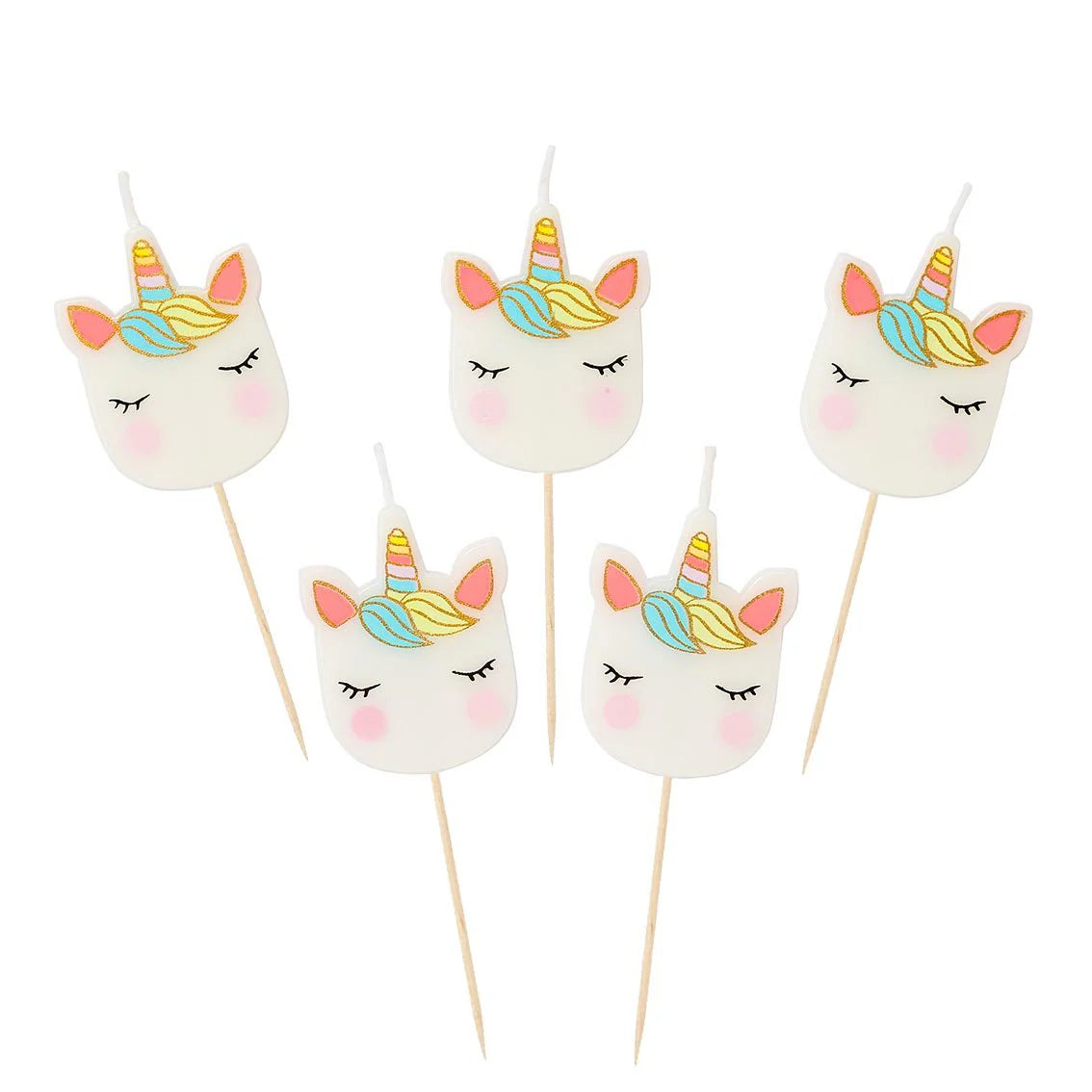 We Heart Unicorns Cake Candles